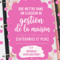Classeur de gestion bien organisé sur une table, illustrant l'organisation à la maison