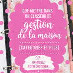 Classeur de gestion bien organisé sur une table, illustrant l'organisation à la maison