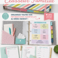 Un classeur familial bien organisé avec des sections colorées et étiquetées