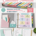 Un classeur familial bien organisé avec des sections colorées et étiquetées