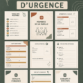 Un classeur d'urgence organisé avec des documents importants à l'intérieur.