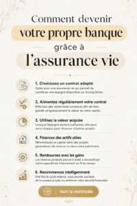 Femme réfléchissant à ses options d'assurance vie pour devenir sa propre banque.