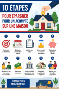 Femme réfléchissant à ses finances pour économiser pour un acompte sur une maison.