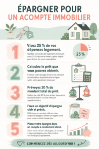 Femme souriante examinant ses économies pour un futur achat immobilier.
