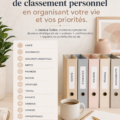 Un bureau bien organisé avec un système de classement personnel