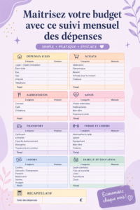 Capture d'écran d'un tracker de dépenses facile à utiliser
