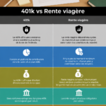 Comparaison graphique entre 401k et rentes pour mieux choisir sa retraite.
