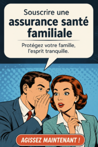 Couple discutant des options d'assurance santé familiale dans un cadre chaleureux.