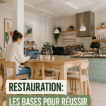 Un chef cuisinier en train de préparer un plat dans un restaurant, représentant le monde de la restauration.