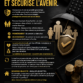 Image d'une famille heureuse avec un soleil levant symbolisant la sécurité et la protection financière grâce à l'assurance vie.