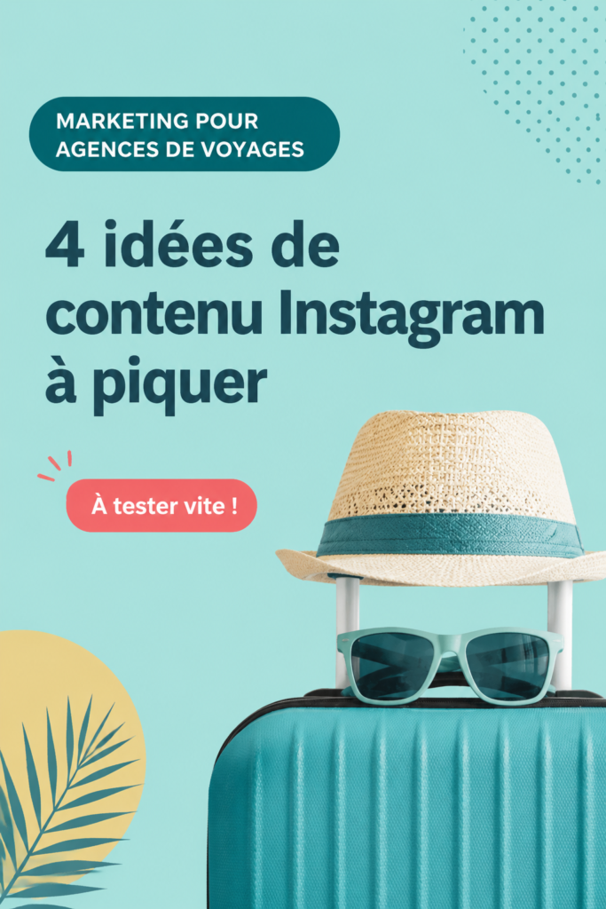 Une image d'une agence de voyage dynamique utilisant Instagram pour promouvoir ses services.