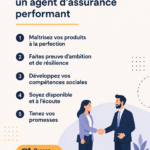 Agent d'assurance discutant avec un client dans un bureau accueillant