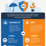 Femme souriante consultant des documents sur l'assurance-vie et les rentes