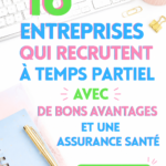 Emploi à temps partiel avec avantages attractifs