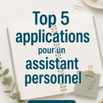 Capture d'écran présentant une application d'assistant personnel sur un smartphone avec des tâches organisées.