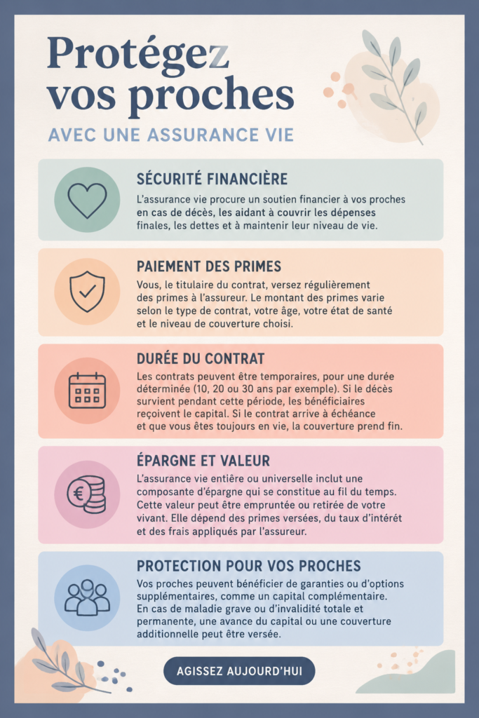 Une femme souriante tenant sa famille, symbole de protection avec assurance vie.