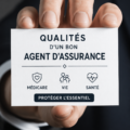 Tableau représentant les qualités d'un bon agent d'assurance.