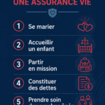 Une femme souriante examinant ses options d'assurance vie en famille