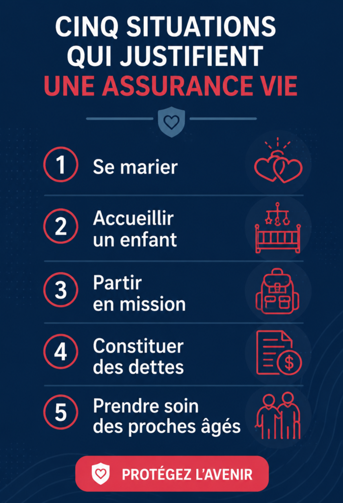 Une femme souriante examinant ses options d'assurance vie en famille