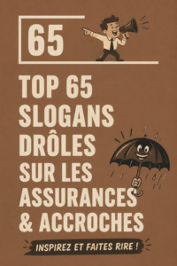 Image illustrant des slogans d'assurance humoristiques