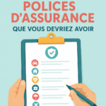 Femme souriante examinant des documents d'assurance