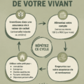 Une femme souriante consulte des documents sur son assurance vie dans un cadre lumineux et chaleureux.