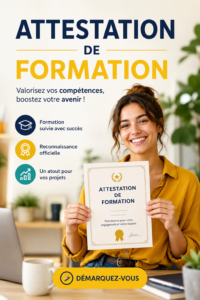 Attestation de formation, document formel utilisé dans le cadre professionnel