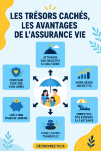 Femme souriante lisant un document d'assurance vie.