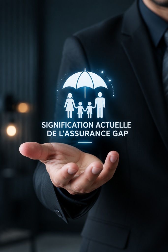 Image illustrant le concept de l'assurance GAP avec un véhicule.