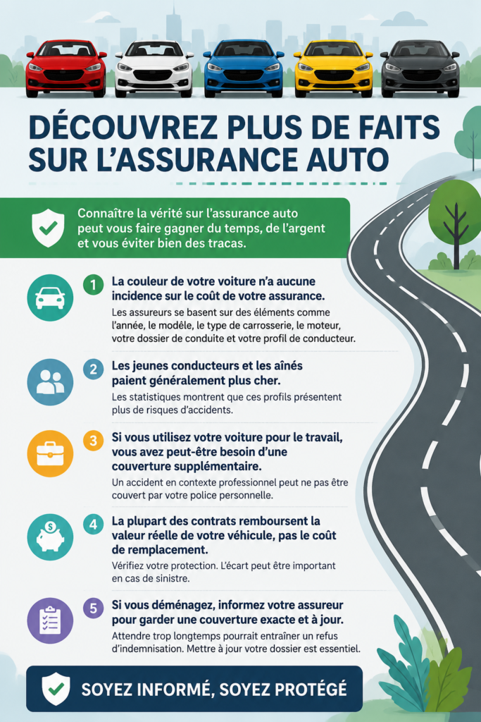 Une femme examinant des documents d'assurance auto en toute sérénité.