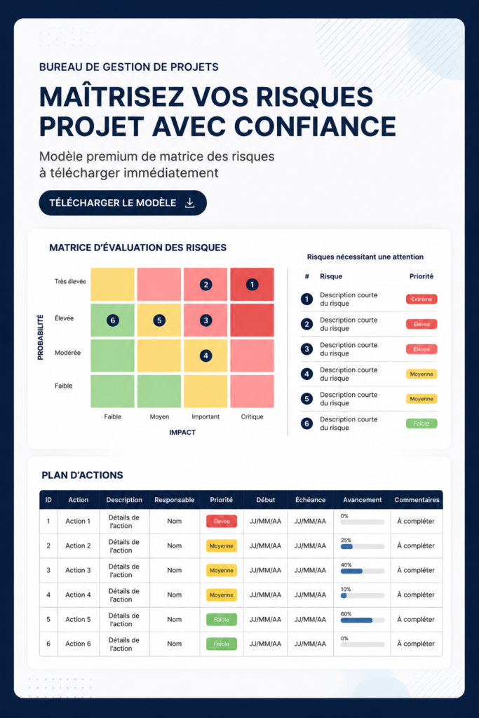 Femme souriante présentant un plan de gestion de projet sur un tableau blanc.