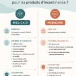 Femme consultante discutant des options de couverture médicale pour les produits d'incontinence.
