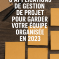 Capture d'écran d'une application de gestion de projet moderne sur un ordinateur.