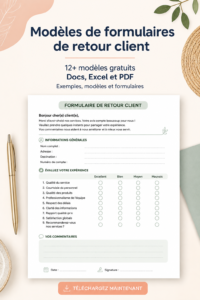 Modèles de formulaires de feedback client personnalisables