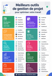 Un écran d'ordinateur affichant des applications de gestion de projet