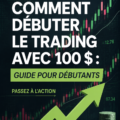 Une femme examinant des graphiques de trading sur son ordinateur avec un investissement de 100 $.