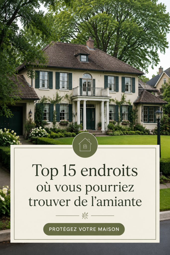 Image représentant des matériaux de construction où l'on pourrait trouver de l'amiante.