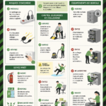 Affiche de sécurité au bureau avec des conseils pratiques