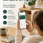 Femme utilisant une plateforme de banque en ligne pour gérer ses finances