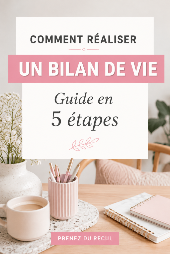 Femme réfléchissant et prenant des notes pour son bilan de vie