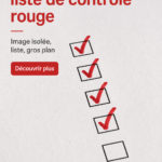Image d'une checklist rouge sur fond blanc, symbolisant le choix de forfaits mobiles.