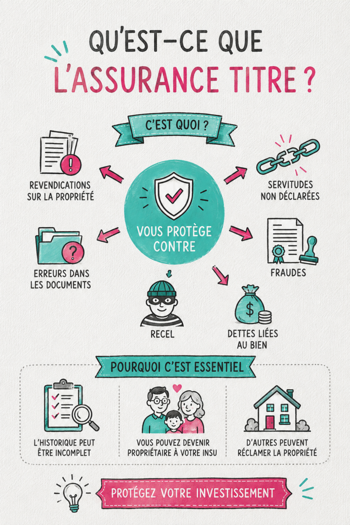 Image d'une maison avec une serrure, représentant la sécurité offerte par l'assurance titre.
