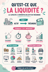 Image illustrant le concept de liquidité en finance.