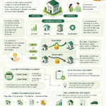 Illustration représentant des investissements et la fiscalité des plus-values.