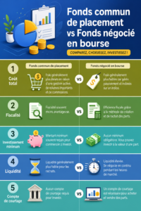 Comparaison entre un fonds d'investissement et un ETF
