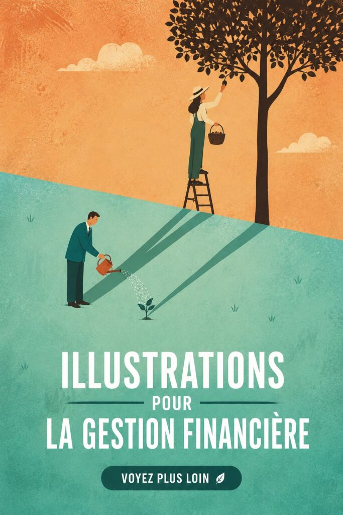 Illustration d'un graphique financier moderne pour la gestion d'entreprise