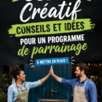 La femme souriante créant un programme de parrainage efficace pour son entreprise.