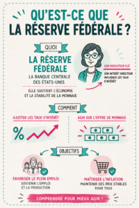 Image illustrant la Réserve Fédérale et son impact sur l'économie américaine.