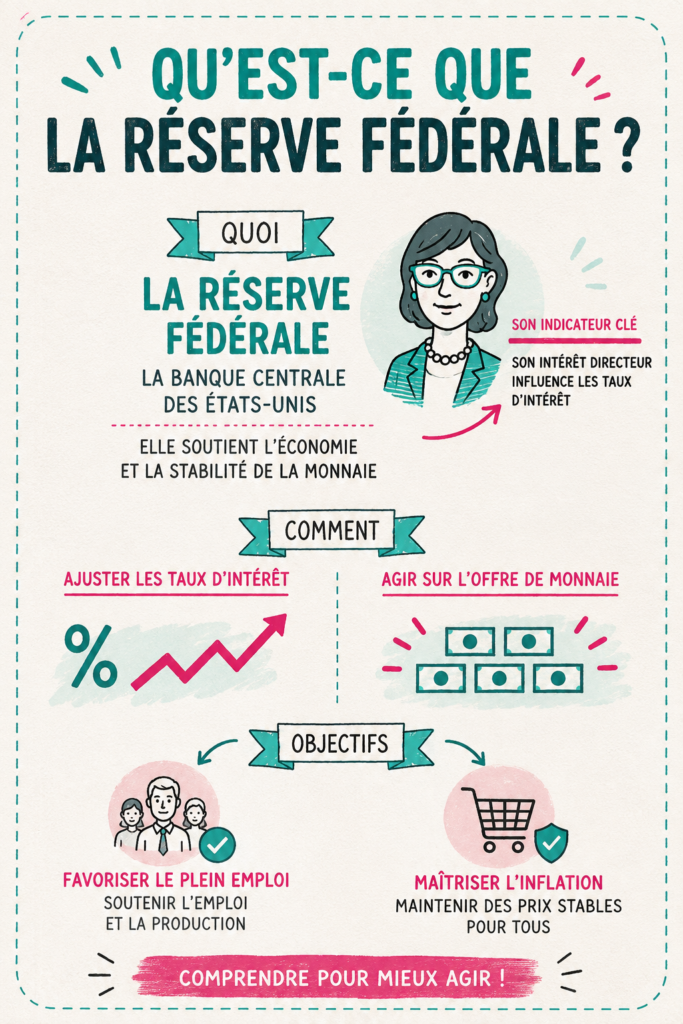 Image illustrant la Réserve Fédérale et son impact sur l'économie américaine.