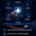 Une femme d'affaires se renseignant sur les solutions de cybersécurité pour protéger son entreprise.
